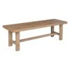 Honeybloom Massena Natural Wood Dining Bench, 60" -Family Home Furn Store honeybloom massena natural wood dining bench 60
