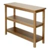 Honeybloom Miller 3-Shelf Wooden Console Table -Family Home Furn Store honeybloom miller 3 shelf wooden console table