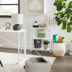 Honeybloom Rica Textured Pouf With Faux Leather Handles, Grey -Family Home Furn Store honeybloom rica textured pouf with faux leather handles grey 3