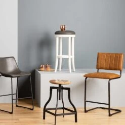 Honeybloom Waco Adjustable Backless Barstool -Family Home Furn Store honeybloom waco adjustable backless barstool 8