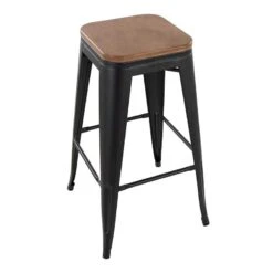 Honeybloom Westfield Barstool, Black -Family Home Furn Store honeybloom westfield barstool black 3