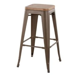 Honeybloom Westfield Barstool, Bronze -Family Home Furn Store honeybloom westfield barstool bronze 2