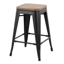 Honeybloom Westfield Counter Stool, Black -Family Home Furn Store honeybloom westfield counter stool black 2