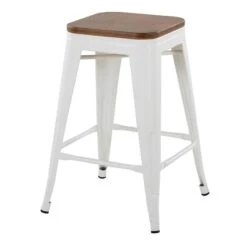 Honeybloom Westfield Counter Stool, White -Family Home Furn Store honeybloom westfield counter stool white 2