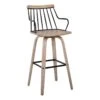 Honeybloom Whitley Swivel Barstool -Family Home Furn Store honeybloom whitley swivel barstool