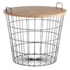 Honeybloom Wire Basket Storage Table 2 Honeybloom Wire Basket Storage Table -Family Home Furn Store honeybloom wire basket storage table
