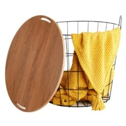 Honeybloom Wire Basket Storage Table -Family Home Furn Store honeybloom wire basket storage table 3