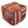 Indira Yard Dyed Pouf -Family Home Furn Store indira yard dyed pouf