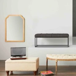 Jasmine Linen Storage Ottoman, Natural -Family Home Furn Store jasmine linen storage ottoman natural 2