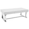 Laila Ali Astrid White Coffee Table 1 Laila Ali Astrid White Coffee Table -Family Home Furn Store laila ali astrid white coffee table