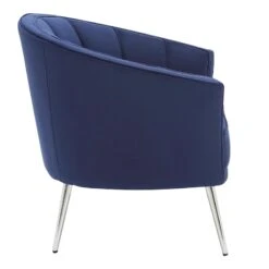 Laila Ali Avani Blue Velvet Accent Chair -Family Home Furn Store laila ali avani blue velvet accent chair 3