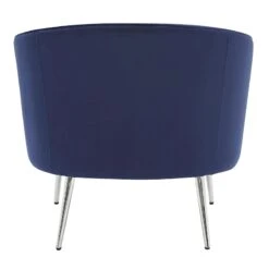 Laila Ali Avani Blue Velvet Accent Chair -Family Home Furn Store laila ali avani blue velvet accent chair 5