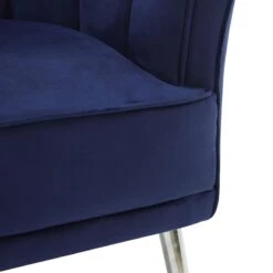 Laila Ali Avani Blue Velvet Accent Chair -Family Home Furn Store laila ali avani blue velvet accent chair 7