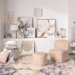 Laila Ali Caila Taupe Velvet Swivel Chair -Family Home Furn Store laila ali caila taupe velvet swivel chair 5