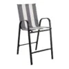 Laila Ali Stackable Black & White Striped Sling Patio Barstool -Family Home Furn Store laila ali stackable black white striped sling patio barstool