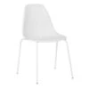 Lily White Dining Chair With Metal Legs -Family Home Furn Store lily white dining chair with metal legs