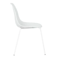 Lily White Dining Chair With Metal Legs -Family Home Furn Store lily white dining chair with metal legs 2