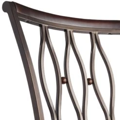 Marsol Brown Swivel Counter Stool With Faux Leather Seat -Family Home Furn Store marsol brown swivel counter stool with faux leather seat 4