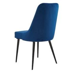 Mereen Indigo Velvet Dining Chair -Family Home Furn Store mereen indigo velvet dining chair 2