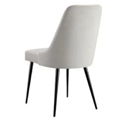 Mereen Ivory Upholstered Dining Chair -Family Home Furn Store mereen ivory upholstered dining chair 2