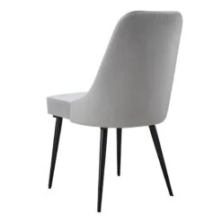 Mereen Velvet Dining Chair, Grey 7 Mereen Velvet Dining Chair, Grey -Family Home Furn Store mereen velvet dining chair grey 2