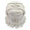 Nala Handwoven Fringe Round Pouf 1 Nala Handwoven Fringe Round Pouf -Family Home Furn Store nala handwoven fringe round pouf