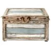 Nantucket Weathered Wood Decorative Storage Trunk, Large -Family Home Furn Store nantucket weathered wood decorative storage trunk large