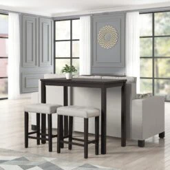 Oakley Pub Set, Black -Family Home Furn Store oakley pub set black 8