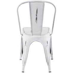 Oregon Vintage White Metal Dining Chair -Family Home Furn Store oregon vintage white metal dining chair 4