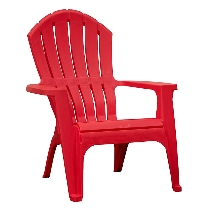 Outdoor Adirondack Chair, Red 3 Outdoor Adirondack Chair, Red