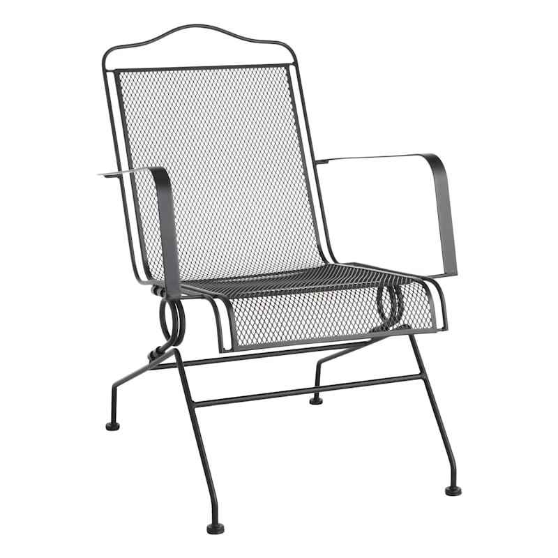 Outdoor Wrought Iron Motion Chair 3 Outdoor Wrought Iron Motion Chair