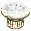 Papasan Outdoor Wicker Chair With Tufted Cushion -Family Home Furn Store papasan outdoor wicker chair with tufted cushion