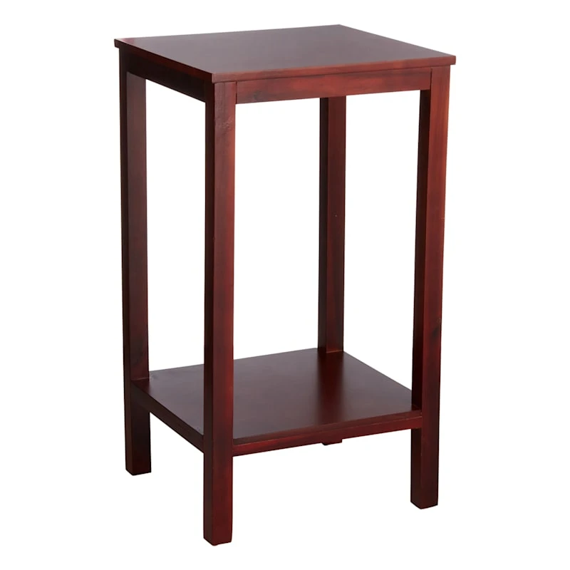 Pratt Espresso Brown Square Accent Table, 25" 3 Pratt Espresso Brown Square Accent Table, 25"