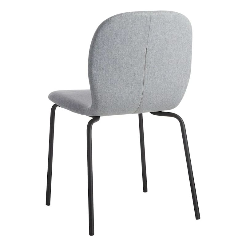 Preston Stackable Dining Chair, Light Grey 4 Preston Stackable Dining Chair, Light Grey - Image 2