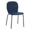 Preston Stackable Dining Chair, Navy Blue -Family Home Furn Store preston stackable dining chair navy blue
