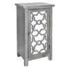 Providence 1-Door Mirrored Silver Cabinet -Family Home Furn Store providence 1 door mirrored silver cabinet