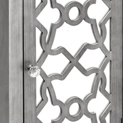 Providence 1-Door Mirrored Silver Cabinet 12 Providence 1-Door Mirrored Silver Cabinet -Family Home Furn Store providence 1 door mirrored silver cabinet 3