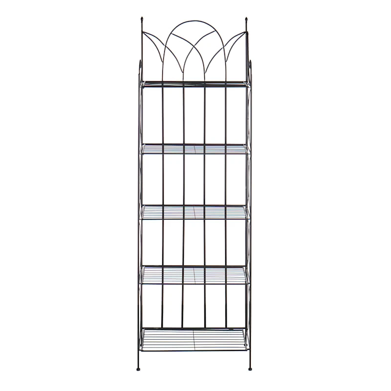 Providence 5-Tier Black Gothic Baker Rack With Metal Wire Shelves 4 Providence 5-Tier Black Gothic Baker Rack With Metal Wire Shelves - Image 2