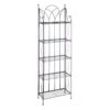 Providence 5-Tier Black Gothic Baker Rack With Metal Wire Shelves -Family Home Furn Store providence 5 tier black gothic baker rack with metal wire shelves