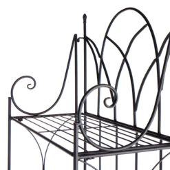 Providence 5-Tier Black Gothic Baker Rack With Metal Wire Shelves 12 Providence 5-Tier Black Gothic Baker Rack With Metal Wire Shelves -Family Home Furn Store providence 5 tier black gothic baker rack with metal wire shelves 4