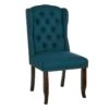 Providence Aahmad Winged Dining Chair, Azure 1 Providence Aahmad Winged Dining Chair, Azure -Family Home Furn Store providence aahmad winged dining chair azure