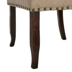 Providence Aahmad Winged Dining Chair, Beige -Family Home Furn Store providence aahmad winged dining chair beige 3