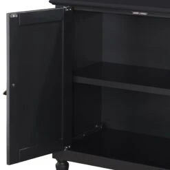 Providence Asbury Black 2-Door Cabinet -Family Home Furn Store providence asbury black 2 door cabinet 1