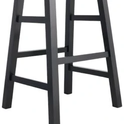 Providence Black Saddle Backless Barstool, 29" -Family Home Furn Store providence black saddle backless barstool 29 2
