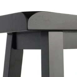 Providence Black Saddle Backless Barstool, 29" -Family Home Furn Store providence black saddle backless barstool 29 3