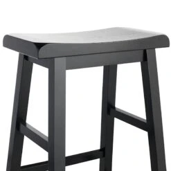 Providence Black Saddle Backless Barstool, 29" -Family Home Furn Store providence black saddle backless barstool 29 4