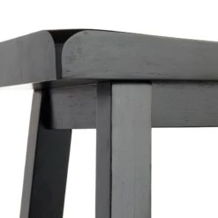 Providence Black Saddle Counter Stool, 24" -Family Home Furn Store providence black saddle counter stool 24 3