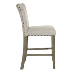 Providence Brittany Upholstered Counter Stool With Grommets 9 Providence Brittany Upholstered Counter Stool With Grommets -Family Home Furn Store providence brittany upholstered counter stool with grommets 3