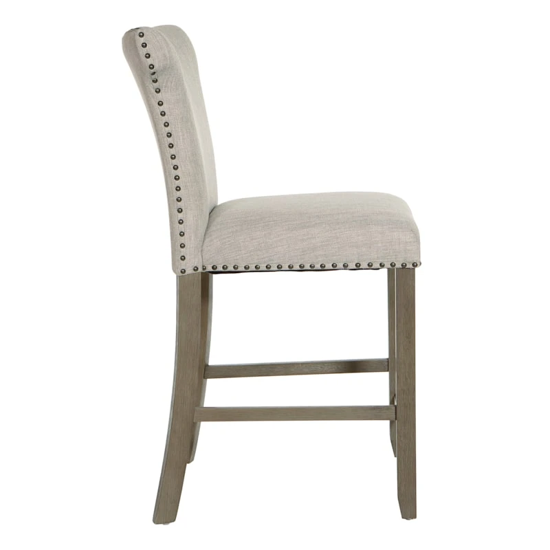 Providence Brittany Upholstered Counter Stool With Grommets 6 Providence Brittany Upholstered Counter Stool With Grommets - Image 4