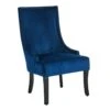 Providence Cassia Velvet Accent Chair, Navy Blue -Family Home Furn Store providence cassia velvet accent chair navy blue